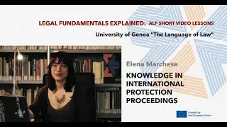Elena Marchese - Knowledge In International Protection Proceedings