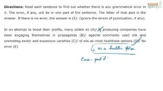 Degrees of Comparison Based Finding Errors | Example 1 to 5 | Finding Errors |English | TalentSprint