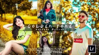 Lightroom Free Preset DNG And Tutorial. Golden Tone Preset. Lightroom Mobile. LR FREE PRESETS 🔥🔥