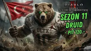 Druid Pit 120 Pulverize Build - NO PROGRESSION BUG | DIVINE INTERVENTION T&Uuml;RK&Ccedil;E Diablo 4 Sezon 11