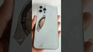 iphone 12 pro back glass damage #shorts #short #iphone