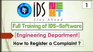IDS Training | Full Training of Engineering Department | How to Register a Complaint in IDS@ImTechN