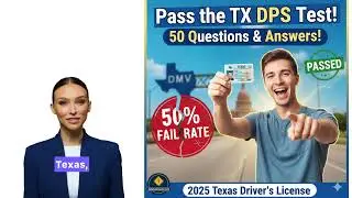 ⭐❤️🚘 TEXAS DPS TEST 50 QUESTIONS & ANSWERS DMVTestMaster