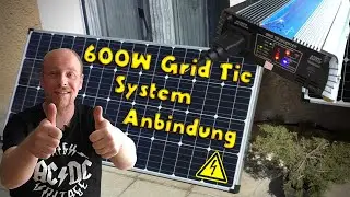 Solar-Inselanlage || GTI-600 Wechselrichter mit Einspeiseregelung geht in Betrieb #Grundlastdeckung