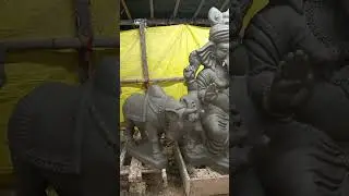 clay ganesh making Khammam #eco #trendingshorts #love #clayart #statue #trending #travel #telugu#god
