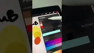 How to use custom color palettes in Procreate