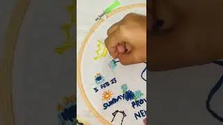 Tulip🌷#embroidery #viral #creative #art #shortsvideo #india #handmade #video #creator #hoops #short