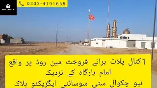 1 Kanal Plot for Sale @ beautiful location of New Chakwal City society nea Imam Bargah | Apni Zameen