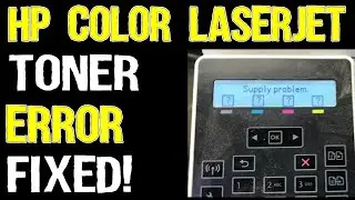 How to Fix HP Color LaserJet Pro MFP M181fw Printer Supply Error?