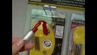 365-Drills retail panel for PORSADRILL tile drills drilling holes in porcelain tiles MINI PANEL
