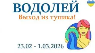 ВОДОЛЕЙ ♒ 23 февраля - 1 марта 2026 таро гороскоп на неделю/ прогноз/ круглая колода таро👍