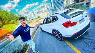 FUI COM A BMW X1 REBAIXADA PRA PRAIA * cheguei causando *