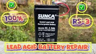 Only 3 ✅for Lead-Acid battery Repair 100% Parfect | battery repair Kaise kare | battery acid change 