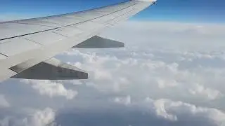 Flying Above the Clouds - Airplane Window View Ambience for Study (1 Hour)
