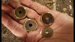 DrumFuckery no.204, drilling 4x 25mm holes in the bottom hi-hat cymbal of Bastard Hats, Frankenhats