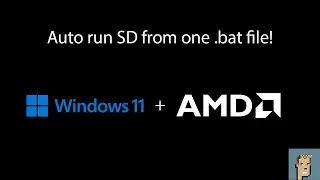 Automatically activate conda and run your SD from one bat file!  Super easy!