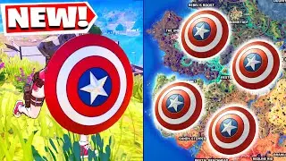 Where to find Captain America's Shield in Fortnite - All Captain America Shield locations Fortnite