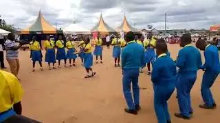Arap moi  students singing at Tana River Cultural Festival - applauding teachers