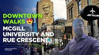 Walk on the famous streets of Montreal Downtown || Canada 🇨🇦 