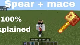 How to use Spear + mace fully explained in hindi #minecraft #spearandmace #viral #trending #video