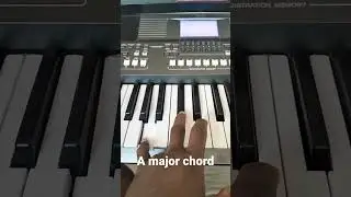 Simple 'A' major chord