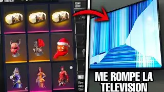 LE ABRO *TODAS LAS CAJAS EXCLUSIVAS* A MI HERMANA Y ME ROMPIO MI TELEVISION!! 😔 FREE FIRE