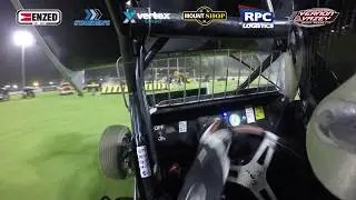 North Island Sprintcar Championship 2019 - Feature, on-board Daniel Eggleton