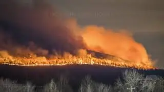 11-29-2021 Pilot Mountain, NC - Wildfire Night Time-lapse