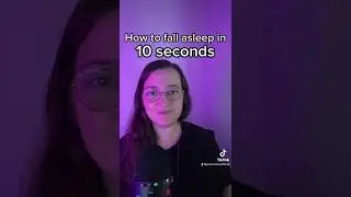 How to fall asleep in 10 seconds 😴 #shorts #shortsvideo #asmr