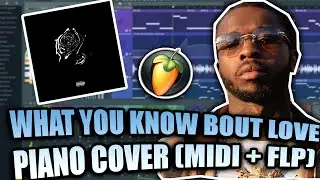 Pop Smoke - What You Know Bout Love (MIDI + FLP) (FL Studio Piano Tutorial / Cover)