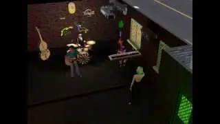 The Sims 3 Late Night: Drums,piano and guitar.....! Awesome drummer..!