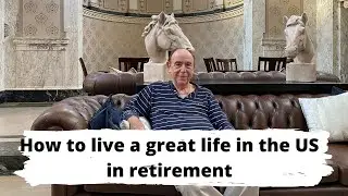 American grandfather explains retired life, american oension and social worker job.
