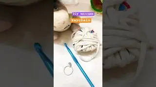 Simple beautiful macrame Keychain 🔑❤️✨#youtubeshorts #macrame @maximumoutofminimum