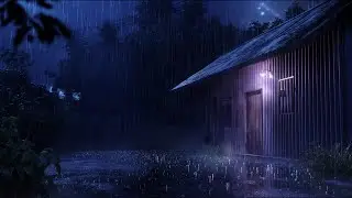 No Ads Rain Sounds for Sleeping &ndash; Tin Roof Thunder & Rain ASMR for Insomnia, Anxiety, Overthinking