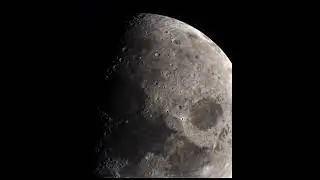 Moon photo made to have motion in Kaiber   put together with sound made by ChatGPT and in Davinci.