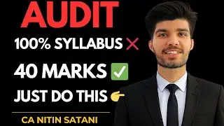 How I scored 44 Marks in Audit - Toughest Paper CA Final May 25🔥#cafinal #cainter #audit 