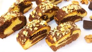 Easiest Biscuit Recipe ! Delicious Two-color Cookies for Tea Time ! Easyvideo