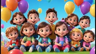 Count the Balloons at the Party | Fun Kids Song | Colorful Celebration Rhyme