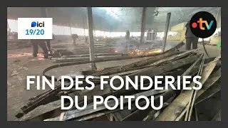 Démontage des machines aux Fonderies du Poitou