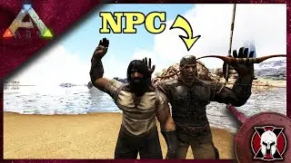 I TAMED A HUMAN NPC! ARK PYRIA MYTHOS MOD [Ep 4]