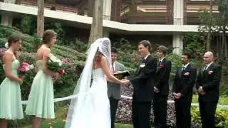 The wedding ceremony of Danny and Sheilah Johnson