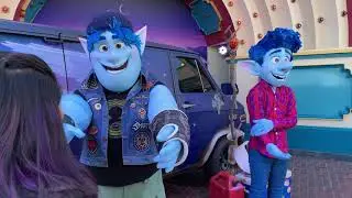 Meet And Greet  Ian and Barley From Onward Super Cool At Disney California Adventure