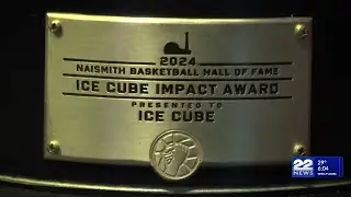 Hoophall Classic continues in Springfield Sunday with rapper Ice Cube receiving an award at the even