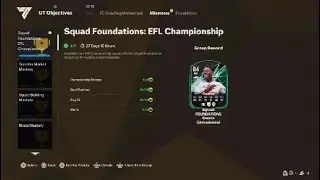 Claiming the Squad Foundations EFL Championship Objective in FC 25