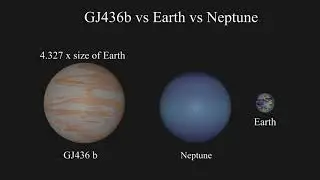 GJ 436 b Vs Neptune Vs Earth