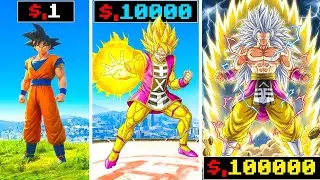 $1 Goku to $100,000,0000 OMNI KING GOKU in GTA 5 !
