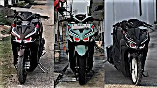 Keren Ganteng Banget KUMPULAN #cinematic #modifikasi  Lampu Alis + Projie Biled vario #hedon
