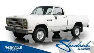 1979 Dodge W100 Power Wagon 4X4 5166-NSH for sale | Charlotte, Atlanta, Dallas, Tampa, Phoenix,...