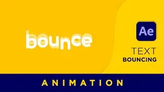 How to make bouncy text animation in after effects 