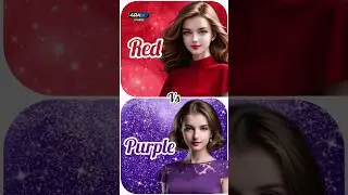 Red &hearts;️  Vs Purple 💜//eyeshadow🌟//nails 💅//necklace 👀//fashion ✨️#fashion